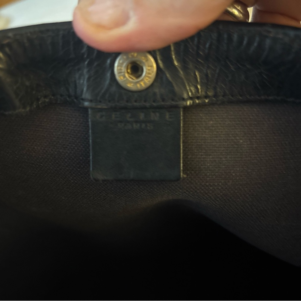 Celine Black and Brown Monogram Bag - Picture 9 of 10